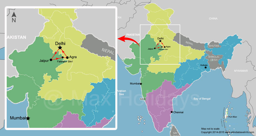 Map Luxury Golden Triangle